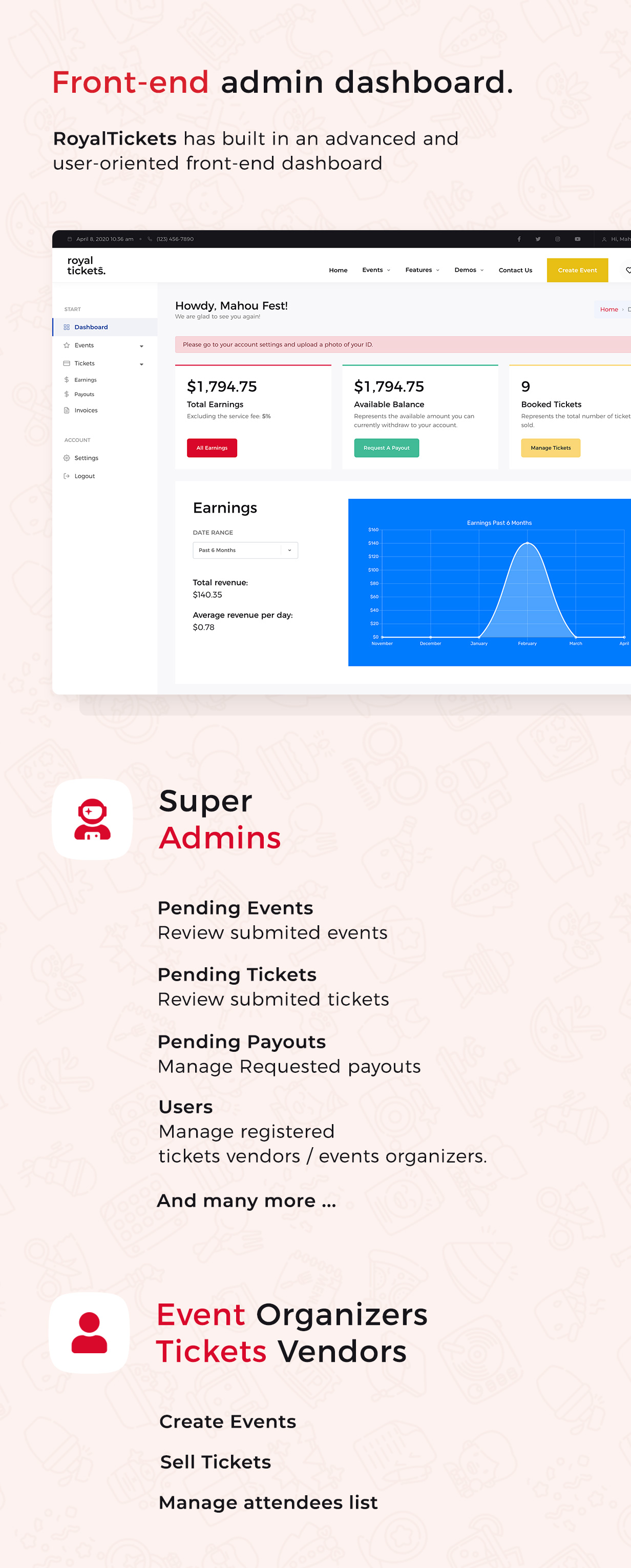 RoyalTickets - Events Booking WordPress Theme - 7